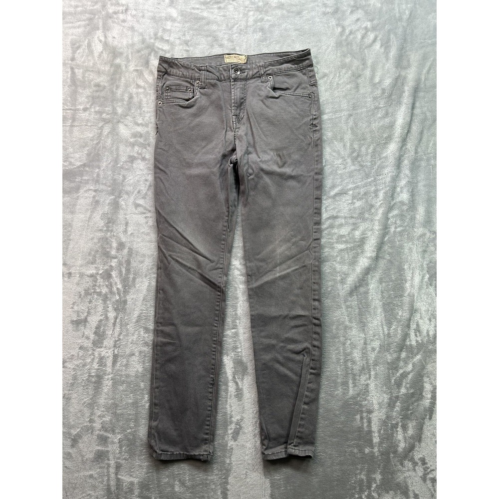 Lucky Brand Boy Youth Sz 14 Gray Jeans Slim Straight Mid Rise School Summer Play